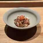 とり茶太郎 - ホロホロ笹身金柑ユッケ刻みエシャロット