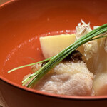 とり茶太郎 - ホロホロ鳥胸揚げ出汁