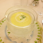 グリル銀鱗荘 - とうもろこしのスープ（冷）2013,8