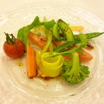 グリル銀鱗荘 - 時鮭と彩り野菜のサラダ2013,8