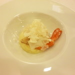 グリル銀鱗荘 - ボタン海老、生カリフラワー2013,8