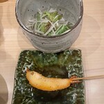 串揚げ タケナカ - サラダと串海老