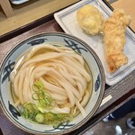 宮武讃岐うどん - かけ、たまご、かしわ天