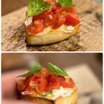 biodinamico - ◯チェリートマトとリコッタチーズのブルスケッタ