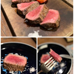 biodinamico - 絶妙な火入れで柔らかく‥
      お塩でいただくのでお肉本来の旨みを感じます♡ Ψ(*¯ч¯*)''ﾓｸﾞﾓｸﾞ
      こちらのトマトは、酸味もありジューシー♪