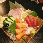 弥助 - 刺身3点盛り