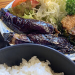 なか里 - なすの肉詰め