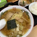 おかだうどん - ラーメン定食　¥750(税込)