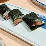 スタンドふじセンター - いぶりがっこトロたく半巻①