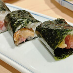 スタンドふじセンター - いぶりがっこトロたく半巻②