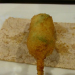 創作串揚 つだ - えんどう豆のコロッケ