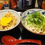 丸亀製麺 - 鶏めし定食(並)