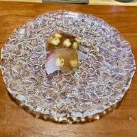 京料理 阿うん - シマアジ、梅と出汁のジュレ