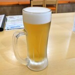 Yokobori Gyouza - 蒸し暑い日はまずビール