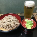 Nadaifuji Soba - 2015/12/25 大もり+生ビール