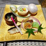 八王子 ステーキ 鉄板焼 いわ倉亭 - 前菜盛合わせ ♪