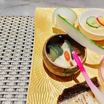 八王子 ステーキ 鉄板焼 いわ倉亭 - 前菜盛合わせ ♪