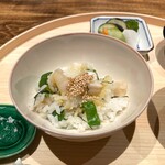 温石 - 平貝と甘長唐辛子のご飯