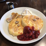 カフェタナカ 本店 - リコッタパンケーキ