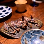 Nihonshu Baru Yusuradou - ホタルイカの干物