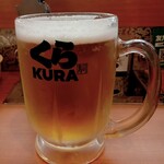 Muten Kurazushi - 生ビール＠600円