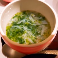 寿し あや瀬 - ほたてとあおさの茶碗蒸し