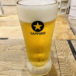 Sumiyaki Shodai Hazeru - だれやめセットの生ビール、プレモルじゃなくて良かった。
