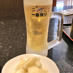 にぎり長次郎 - 生ビール：620円