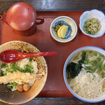 花子そば・うどん - えび天だしめし(うめ味)＆うどん定食
