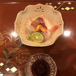 日本料理 樹 - お刺身は、器も冷え冷え