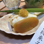 らん亭～ 美日庵 - からすみ三種　焼き餅