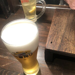 Kanteki Horumon Yakiniku Tsuru - ビール、ハイボール