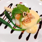 ロティスリー ル・ボヌール - 桜エビとオマール海老のオランデーズソース