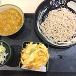 ゆで太郎 - 朝セット（カレー），野菜かきあげ