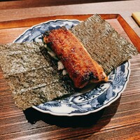 お料理 うち山 - うなぎとルッコラの海苔巻き