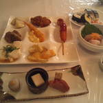 Kawayu Midoriya - 夕食は最初に２～３品置かれている以外はバイキング。