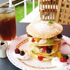 カフェドゥスヴェニール - カステラ屋さんのミルフィーユ風パンケーキ1738円税込ｗ　セットアイスティー275円税込ｗ