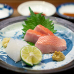 銀座 いっぱし - 金目鯛とスミイカの造り
