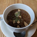 自家製生麺専門 プレミアム ポタパスタ カフェ リゾート - オニオンスープ