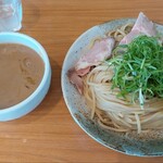 竹麺亭 - 鶏白湯醤油つけ麺900円300g