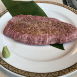 和牛焼肉×肉BAR DOURAKU CORRIDA - ミスジ(100g)2100円税抜き、以下外税表記