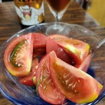 寿徳庵 - この時期限定、釜利谷トマト。味が濃くて美味しい！