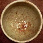 銀蕎麦 國定 - 真夏のカレーつけ蕎麦 1200円 のつけ汁の器