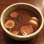 銀蕎麦 國定 - 真夏のカレーつけ蕎麦 1200円 のつけ汁