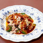 中国料理 青山 - むし鶏のごまダレ