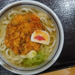 富士川サービスエリア（下り） フードコート - 野菜かき揚げうどん