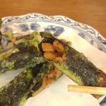 Manten Sakaba - 納豆磯辺揚げ・断面