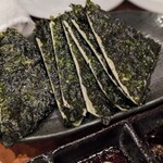 炭火焼肉 ホルモン会館 - 海苔チーズが韓国のり！軽めで軽快な味わい♪