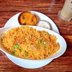 マリニ 南インド＆フュージョン - ランチ　ダムビリヤニセット。