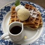 Tender Coffee Wonder Waffle - セットのワッフル